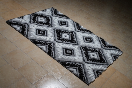 Pattern Carpet Lying On Floorの写真素材