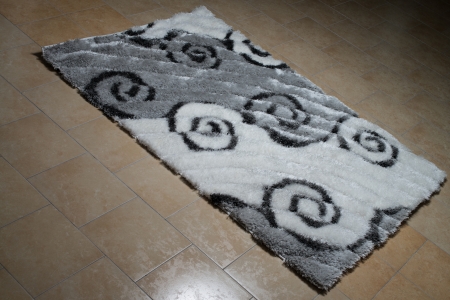 Pattern Carpet Lying On Floorの写真素材