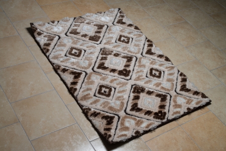 Pattern Carpet Lying On Floorの写真素材