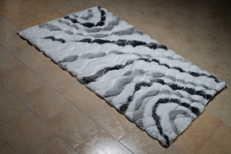 White Carpet Lying On Floorの写真素材
