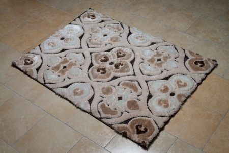 Pattern Carpet Lying On Floorの写真素材