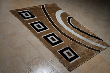 Pattern Carpet Lying On Floorの写真素材