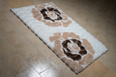 Pattern Carpet Lying On Floorの写真素材