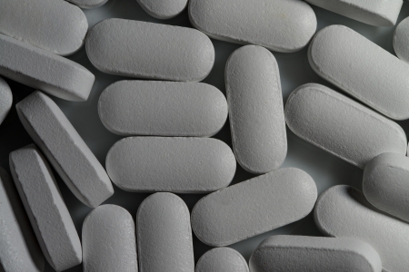 Tablets On White Backgroundの写真素材