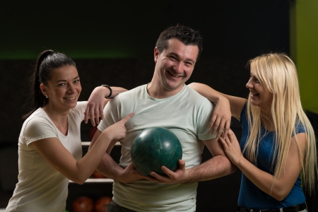 Bowling With Friendsの写真素材