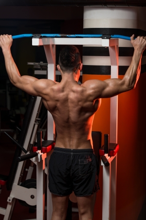 Man Working Out In A Gymの写真素材