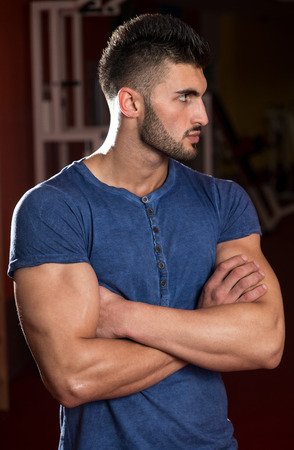 Close-Up Of A Young Male Modelの写真素材