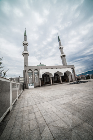 Mosque in Sarajevo Bosnia and Herzegovinaのeditorial素材