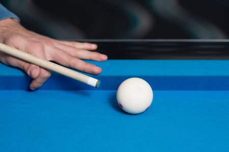 Taking Aim To Shoot The One Ball