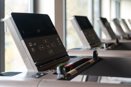 Equipment And Machines At The Modern Gym Room Fitness Centerの写真素材