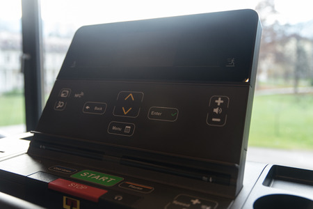 Equipment And Machines At The Modern Gym Room Fitness Centerの写真素材