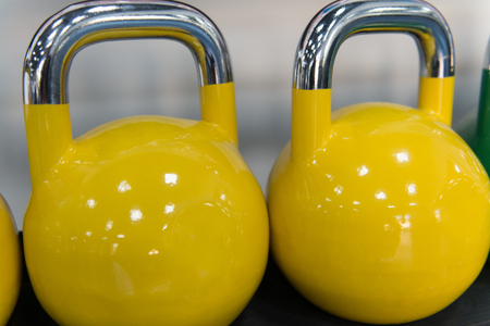 Modern Gym Room Fitness Center With Equipment And Machinesの写真素材