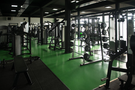 Equipment And Machines At The Modern Gym Room Fitness Centerの写真素材