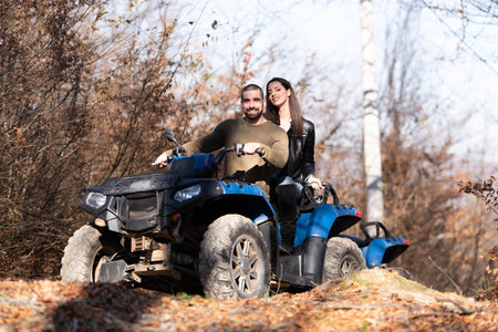 Friends Driving Off Road Adventure With Happy and Smiling