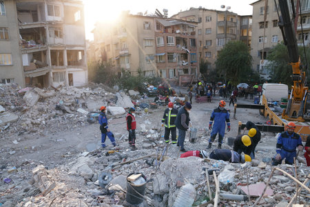 Antakya, Hatay, Turkey - February 11th, 2023: Turkey Earthquake, Kahramanmaras, Gaziantep, Adana, Hatay, Adiyaman February 2023, Earthquake Scenesのeditorial素材