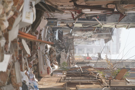 Antakya, Hatay, Turkey - February 12th, 2023: Turkey Earthquake, Kahramanmaras, Gaziantep, Adana, Hatay, Adiyaman February 2023, Earthquake Scenesのeditorial素材