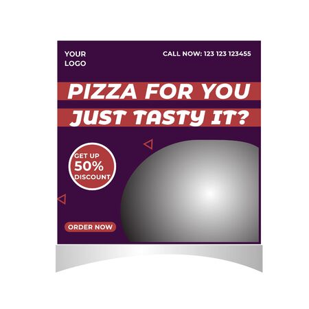 Pizza Sale Social Media Post Or  Post Templateのイラスト素材