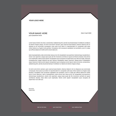 Business Letterhead Templateのイラスト素材