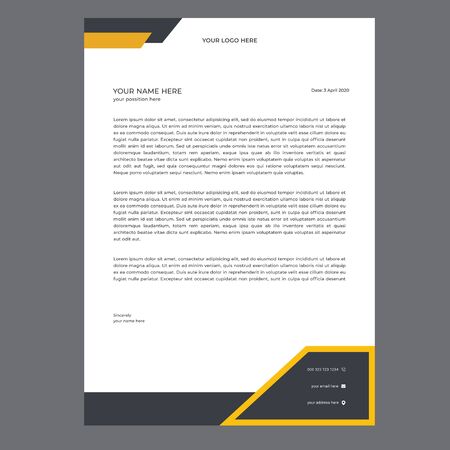 Business Letterhead Templateのイラスト素材