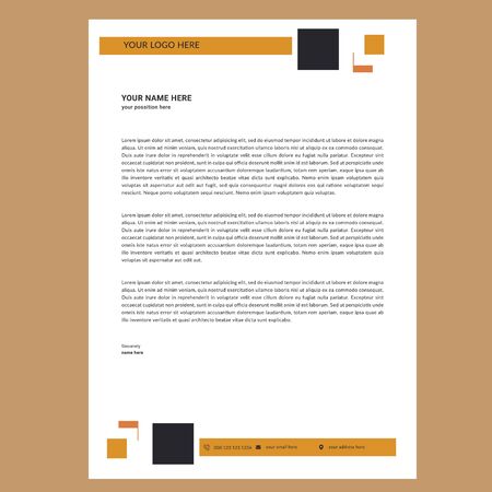 Business Letterhead Templateのイラスト素材