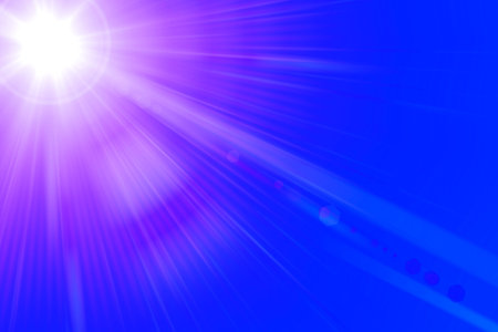 Lens flare abstract background  Asymmetric light rays