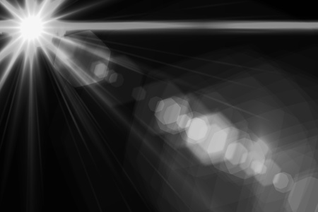 Lens flare abstract background  Asymmetric light raysの写真素材