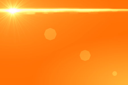 Lens flare abstract background  Asymmetric light rays