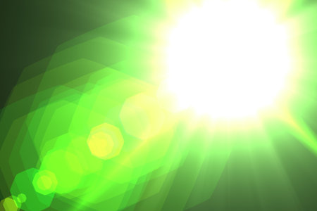 Lens flare abstract background  Asymmetric light rays