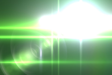 Lens flare abstract background  Asymmetric light raysの写真素材