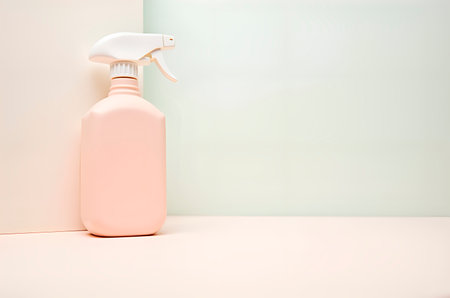 Refillable Spray Bottle on Minimalist Background for Cleaning anの素材