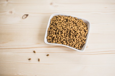 Dry pet nutrition In the bowlの写真素材