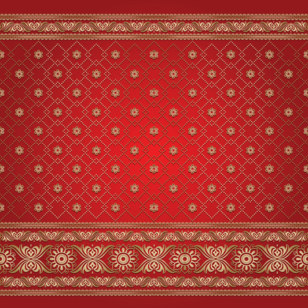 Indian ornamental background patternのイラスト素材