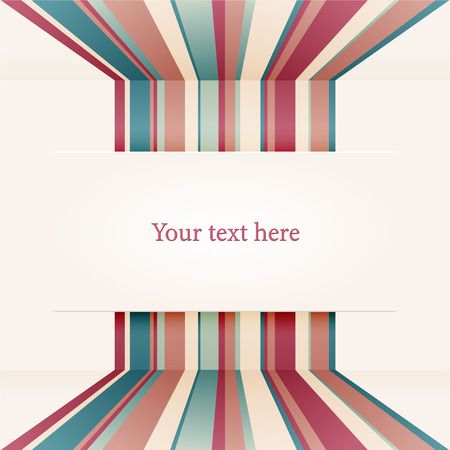 Retro styled lines in perspective のイラスト素材