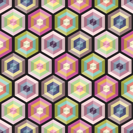 Seamless colorful background geometry patternのイラスト素材