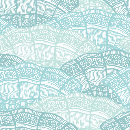 Seamless abstract wave background pattern. Vector illustration.のイラスト素材