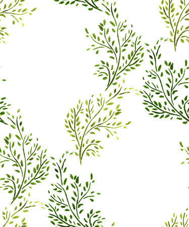 Seamless Background Pattern With Hand Drawn Branch  Vector Illustration のイラスト素材