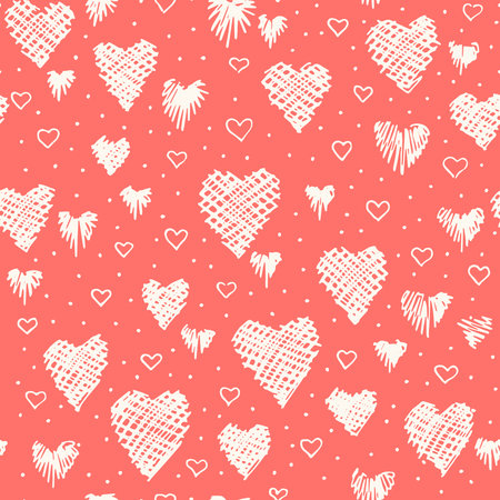 Seamless hearts pattern