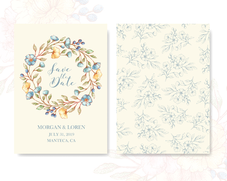 Greeting Cards templateのイラスト素材