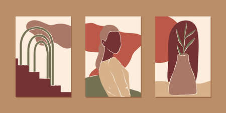 Abstract shape background cardsのイラスト素材