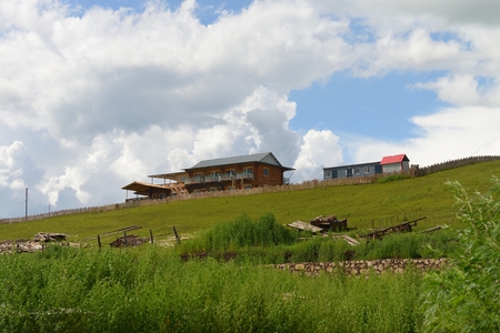 Inner Mongolia Eergu'Na City Linjiang Villageのeditorial素材