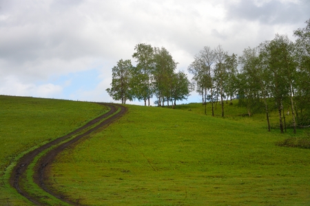 Inner Mongolia Eergu'Na City Linjiang Villageの写真素材