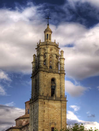 Tower of the church of Santa Maria de los Arcosの写真素材