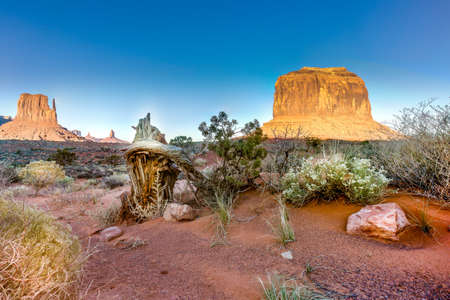 View of Monument Valley in Utah, USAの写真素材