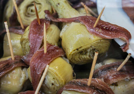 Artichokes with anchoviesの写真素材