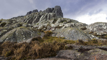 Rocky landscape of Andringitra National Park, Madagascar.