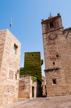 Old Town of Caceres declared a World Heritage Site by UNESCO in 1986, Extremadura, Spain.のeditorial素材