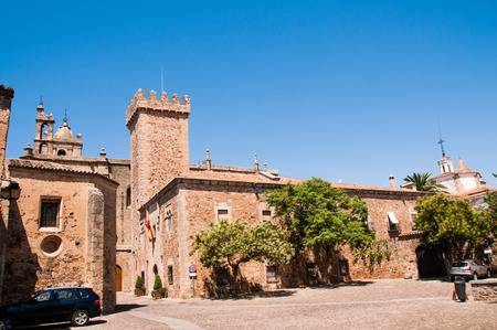 Old Town of Caceres declared a World Heritage Site by UNESCO in 1986, Extremadura, Spain.のeditorial素材