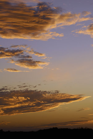 Image of Texas Hill Country fall majestic sunset.