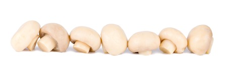 Pickled mushrooms isolated on white backgroundの写真素材