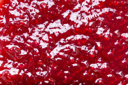 background of raspberry jam. macro